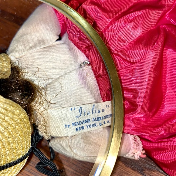 Vintage Madame Alexander Italian Doll Italy Costume Embroidery 1962 - Picture 6 of 12